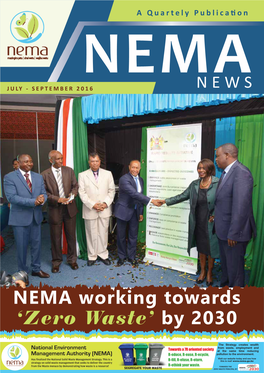 NEMA Working Towards Zero Waste 2030 JULY SEP ISSUE