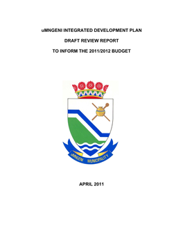 Umngeni Integrated Development Plan 2011