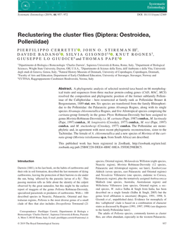 Reclustering the Cluster Flies 959