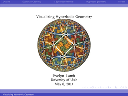 Visualizing Hyperbolic Geometry