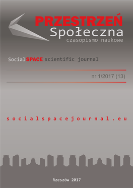 Social Space) No 1/2017 (13