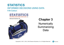 STATISTICS Chapter 3