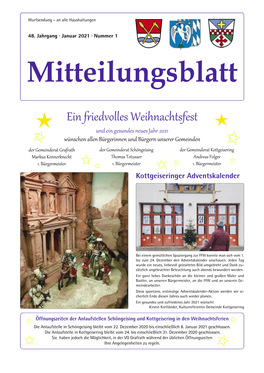 Mitteilungsblatt Januar 2021