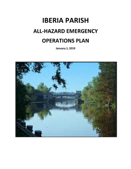 ALL-HAZARD EMERGENCY OPERATIONS PLAN January 1, 2019