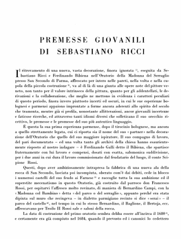 Premesse Giovanili Di Sebastiano Ricci 397