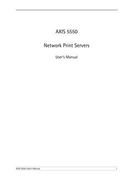 AXIS 5550 Network Print Servers