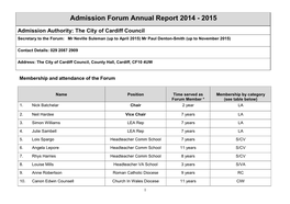 Admission Forum Annual Report 2014-15 Nov 15 130116