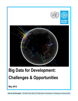 Big Data for Development: Challenges & Opportunities