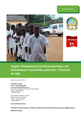 Angola: Mapeamento De Schistossomíase E De