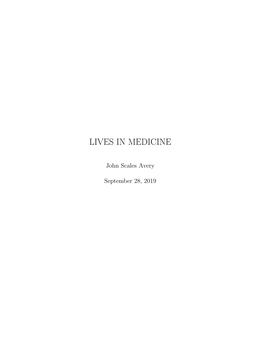 Lives in Medicine