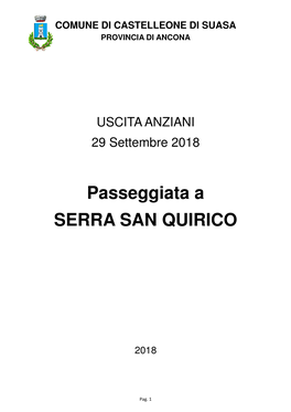 Passeggiata a SERRA SAN QUIRICO