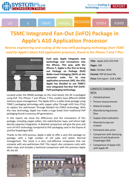 TSMC Integrated Fan-Out