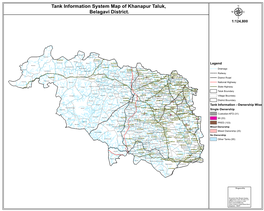 Tank Information System Map of Khanapur Taluk, Belagavi District