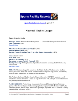 National Hockey League