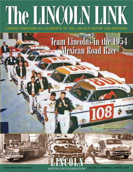 Team Lincolns in the 1954 Mexican Road Race