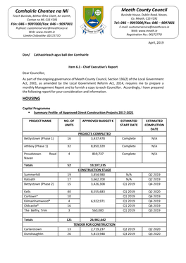 Meath County Council Comhairle Chontae Na Mí Teach Buvinda, Bóthar Átha Cliath, an Uaimh, Buvinda House, Dublin Road, Navan, Contae Na Mí, C15 Y291 Co