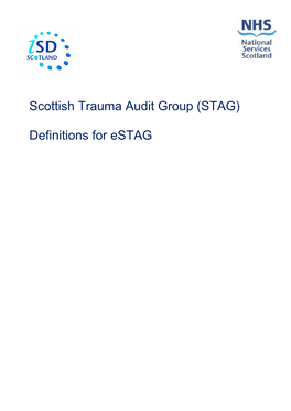 Scottish Trauma Audit Group (STAG) Definitions for Estag