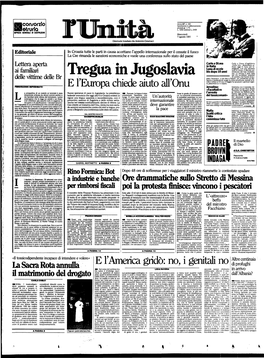 Tregua in Jugoslavia