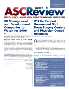 50 Management and Development Companies to Watch for 2009 Will