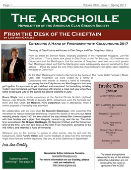 XXIII, Issue 1, Spring 2017