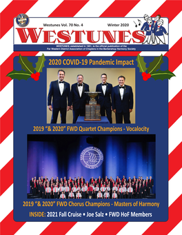 Pdf Westunes, Vol. 70 No. 4, Winter 2020