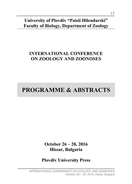 Programme & Abstracts