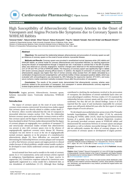 High Susceptibility of Atherosclerotic Coronary Arteries to the Onset Of