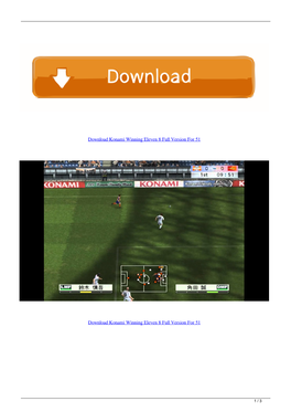 Download Konami Winning Eleven 8 Full Version for 51