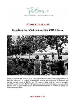 Dossier De Presse