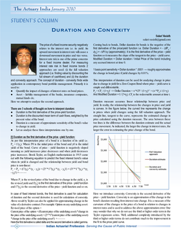 Duration and Convexity