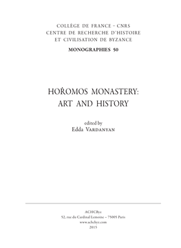 Hoṙomos Monastery: Art and History