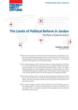 The Limits of Political Reform in Jordan the Role of External Actors