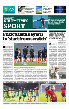 Flick Trusts Bayern To