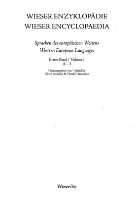 Wieser Enzyklopädie Wieser Encyclopaedia