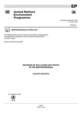 Revision of Pollution Hot Spots in the Mediterranean