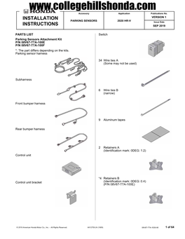 Installation Instructions