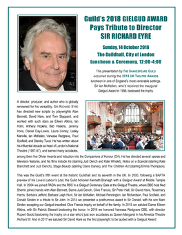 Sir Richard Eyre