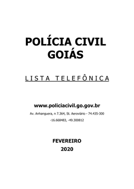 Polícia Civil Goiás