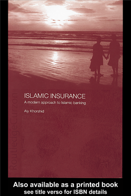 Islamic Insurance: a Modern Approach to Islamic Banking