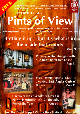 Pints of View the Bi -Monthly Publication for Every Discerning Drinker