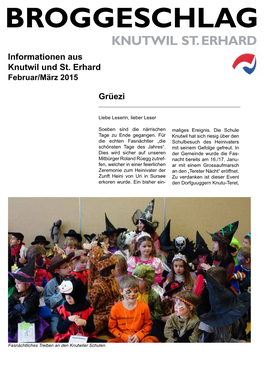 KNUTWIL ST. ERHARD Informationen Aus Knutwil Und St