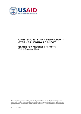 Civil Society and Democracy Strengthening Project