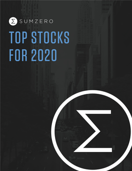 Sumzero 2020 Top Stocks