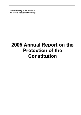 Verfassungsschutzbericht 1999