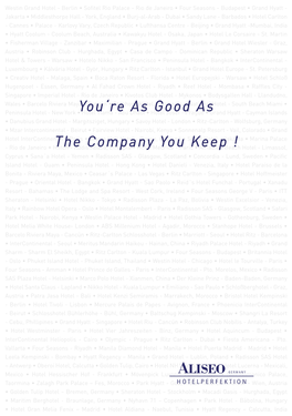You're As Good As the Company You Keep !