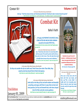 Combat Kit (Bahai Faith)