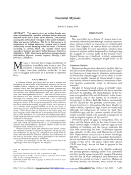 Neonatal Myiasis