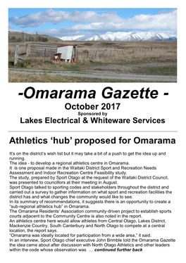 Omarama Gazette October 2017 Colour.Pub