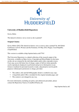 University of Huddersfield Repository