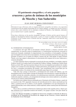 Cruceros Y Petos De Ánimas De Los Municipios De Moeche Y San